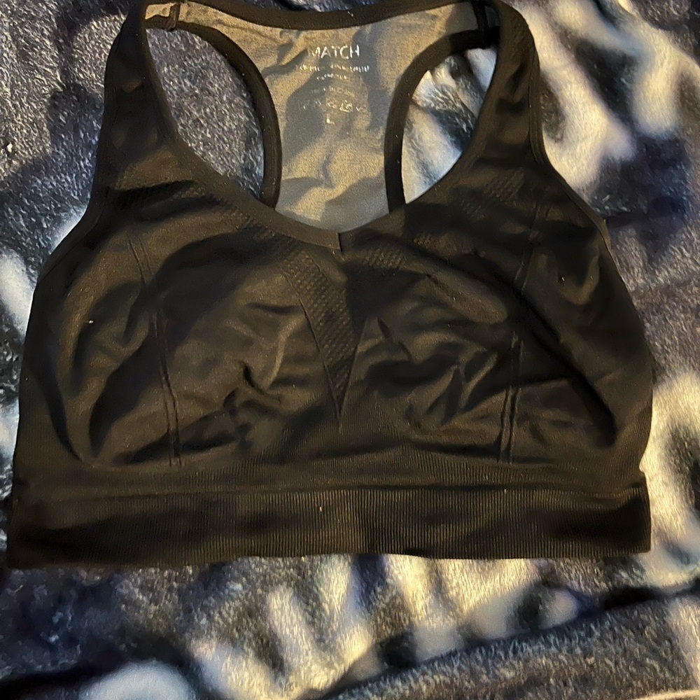Match Black Sports Bra